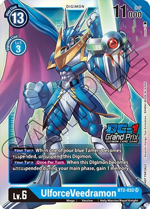 UlforceVeedramon [BT2-032] (DC-1 Grand Prix) [Release Special Booster Promos] | Card Merchant Takapuna