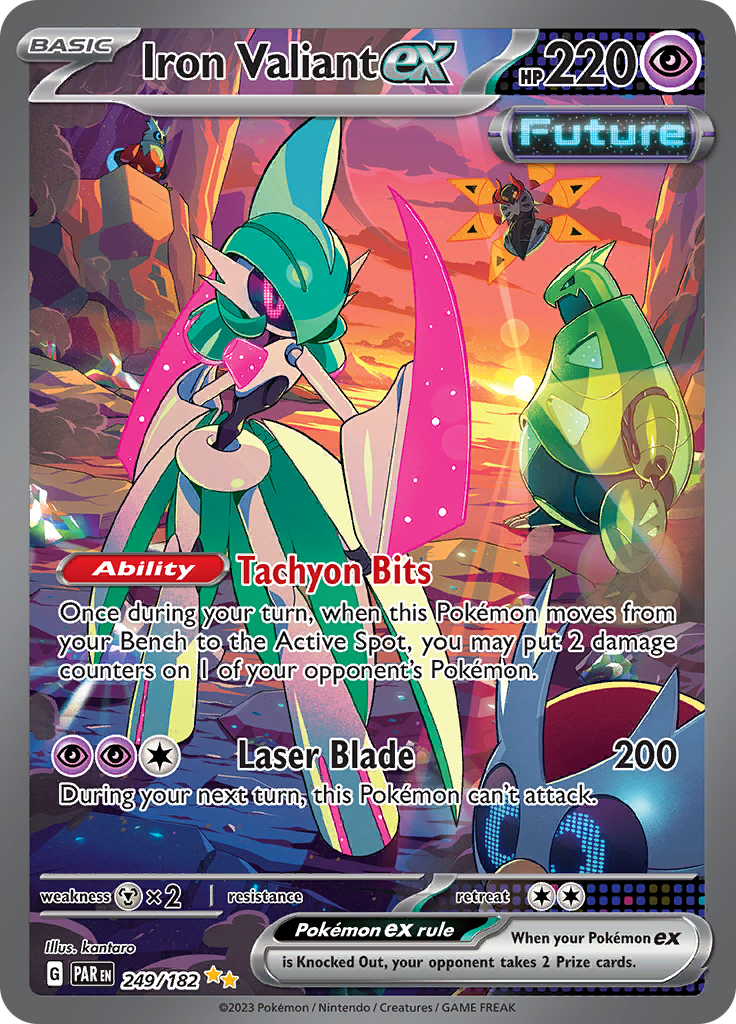 Iron Valiant ex (249/182) [Scarlet & Violet: Paradox Rift] | Card Merchant Takapuna