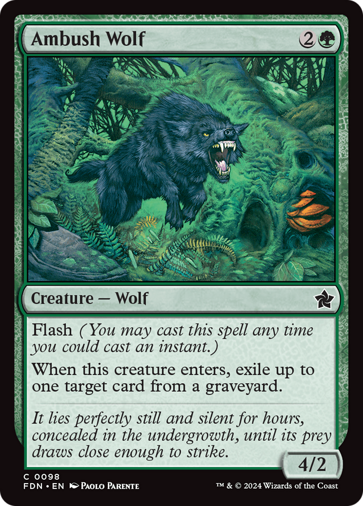 Ambush Wolf [Foundations] | Card Merchant Takapuna