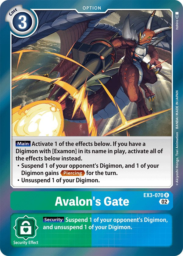 Avalon's Gate [EX3-070] [Draconic Roar] | Card Merchant Takapuna