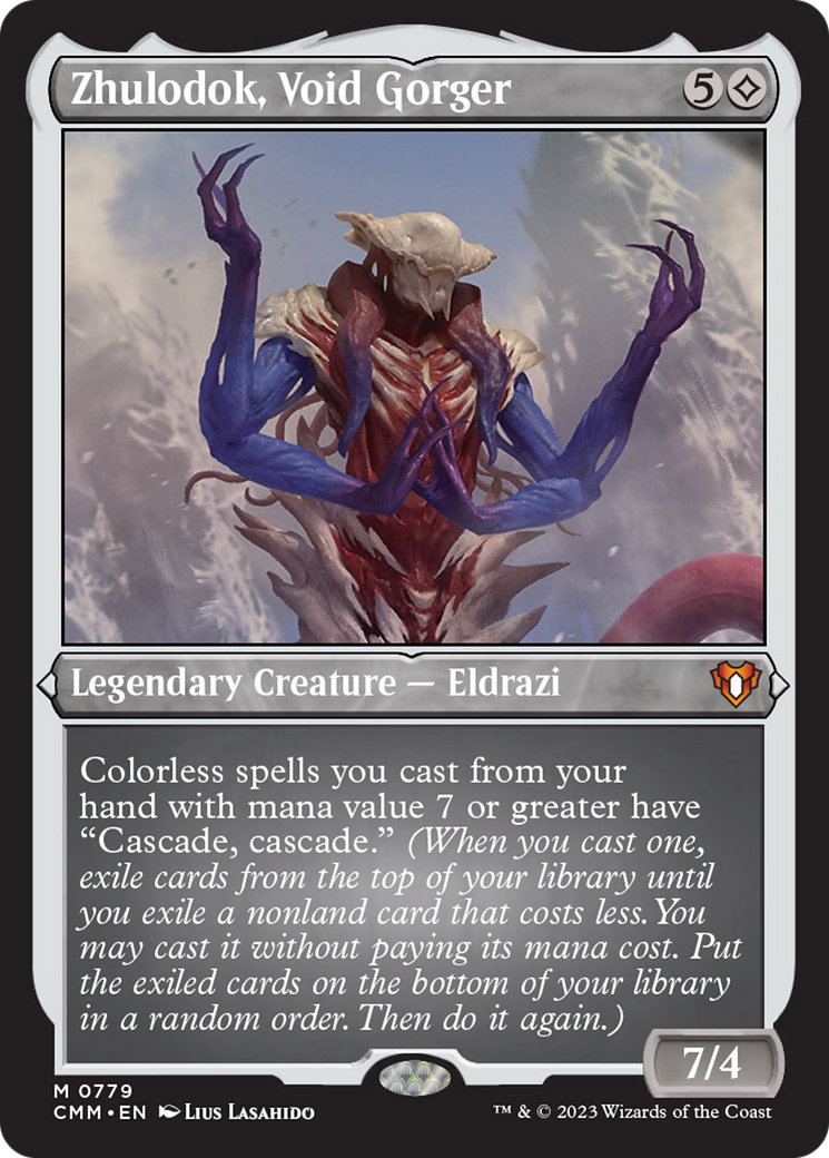 Zhulodok, Void Gorger (Display Commander) (Foil Etched) [Commander Masters] | Card Merchant Takapuna