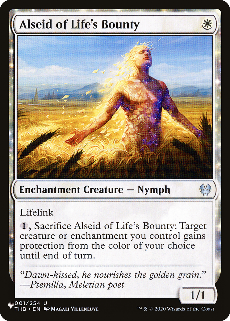 Alseid of Life's Bounty [The List Reprints] | Card Merchant Takapuna