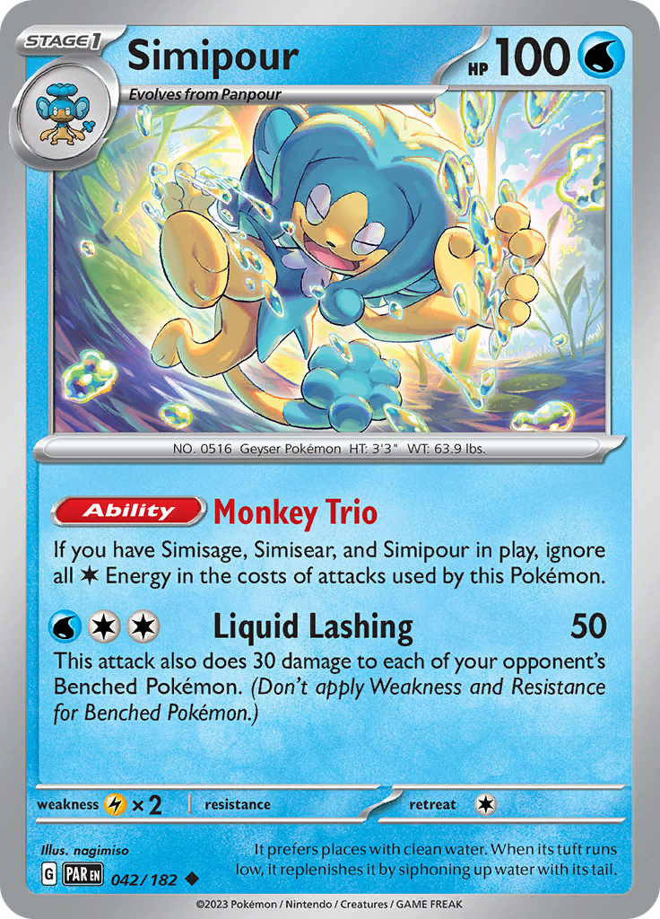 Simipour (042/182) [Scarlet & Violet: Paradox Rift] | Card Merchant Takapuna