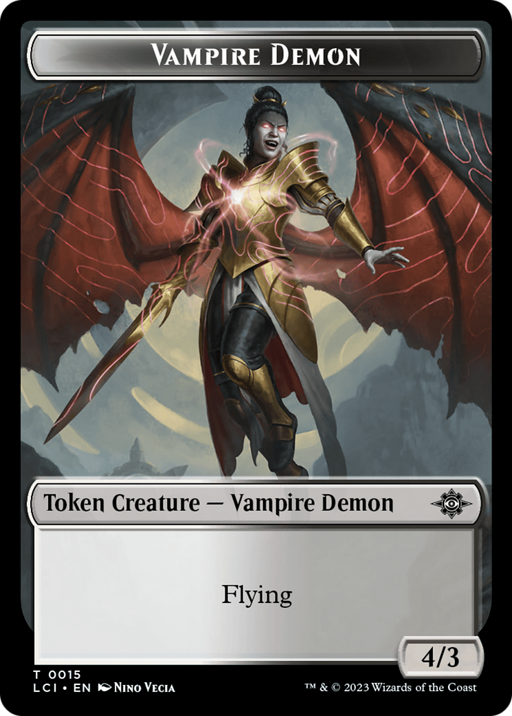 Vampire Demon Token [The Lost Caverns of Ixalan Tokens] | Card Merchant Takapuna