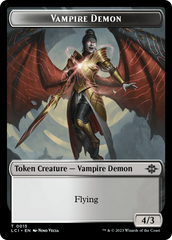 Gnome // Vampire Demon Double-Sided Token [The Lost Caverns of Ixalan Tokens] | Card Merchant Takapuna