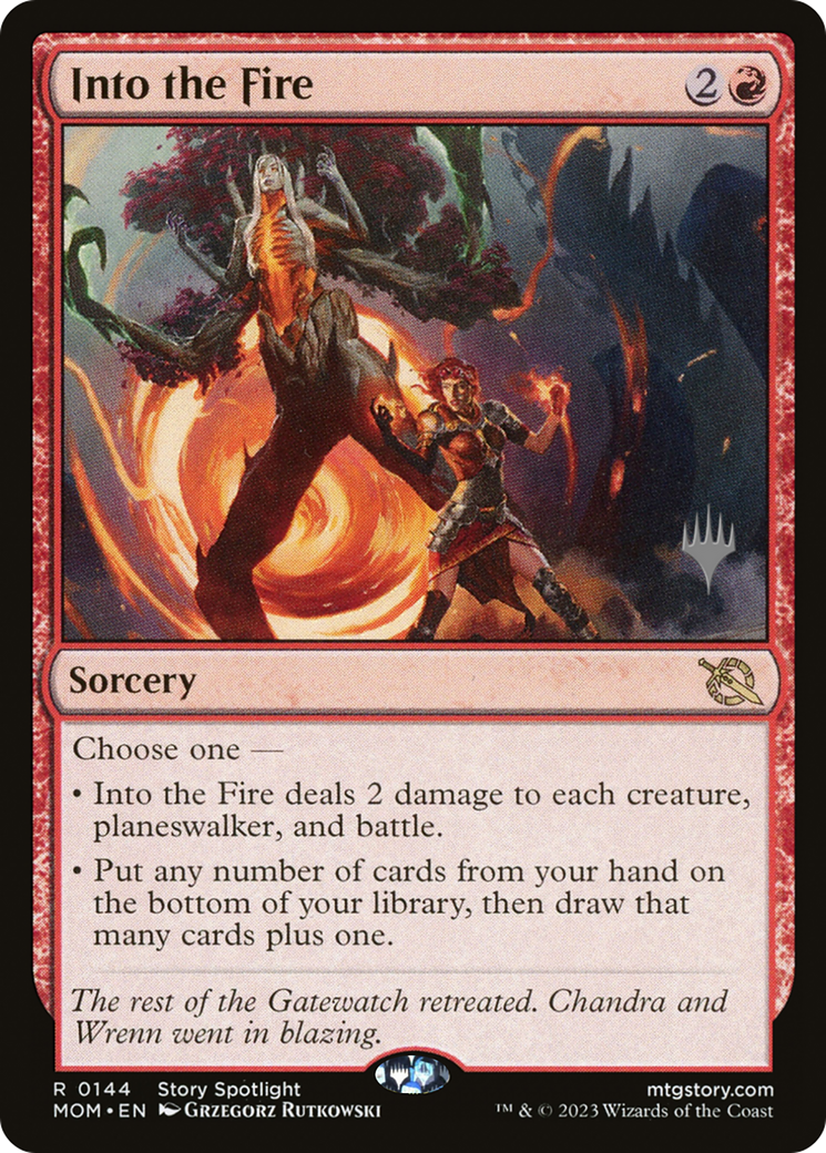 Into the Fire (Promo Pack) [March of the Machine Promos] | Card Merchant Takapuna