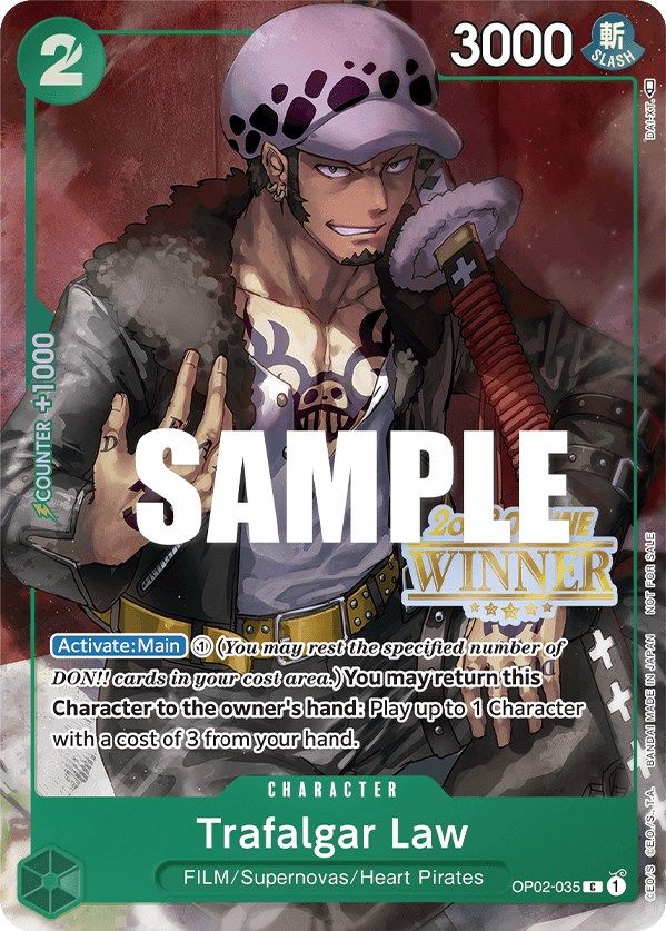 Trafalgar Law (Online Regional 2023) [Winner] [One Piece Promotion Cards] | Card Merchant Takapuna