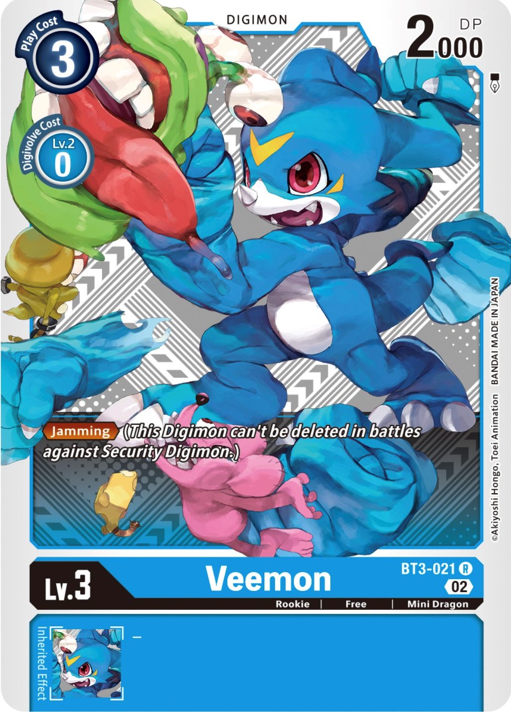 Veemon [BT3-021] (Winner Pack Dimensional Phase) [Release Special Booster Promos] | Card Merchant Takapuna