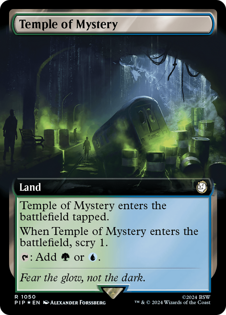 Temple of Mystery (Extended Art) (Surge Foil) [Fallout] | Card Merchant Takapuna