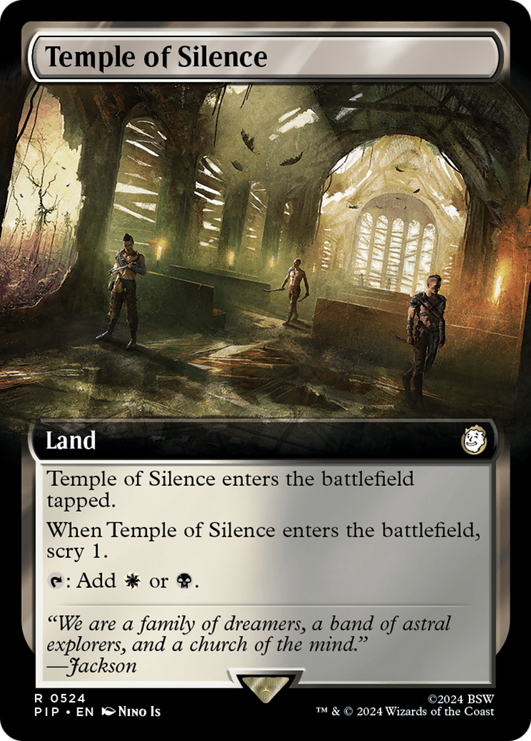 Temple of Silence (Extended Art) [Fallout] | Card Merchant Takapuna