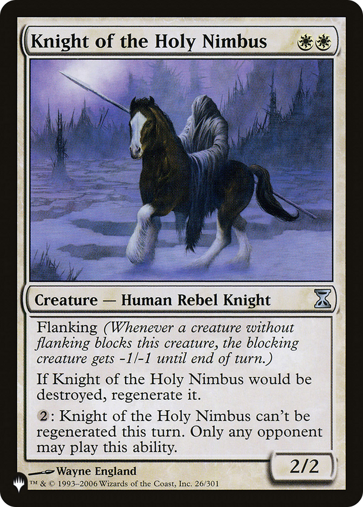 Knight of the Holy Nimbus [The List Reprints] | Card Merchant Takapuna