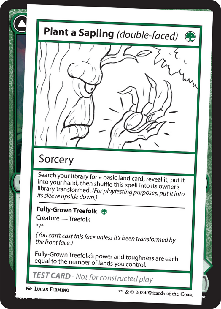 Plant a Sapling (double-faced) [Mystery Booster 2 Playtest Cards] | Card Merchant Takapuna