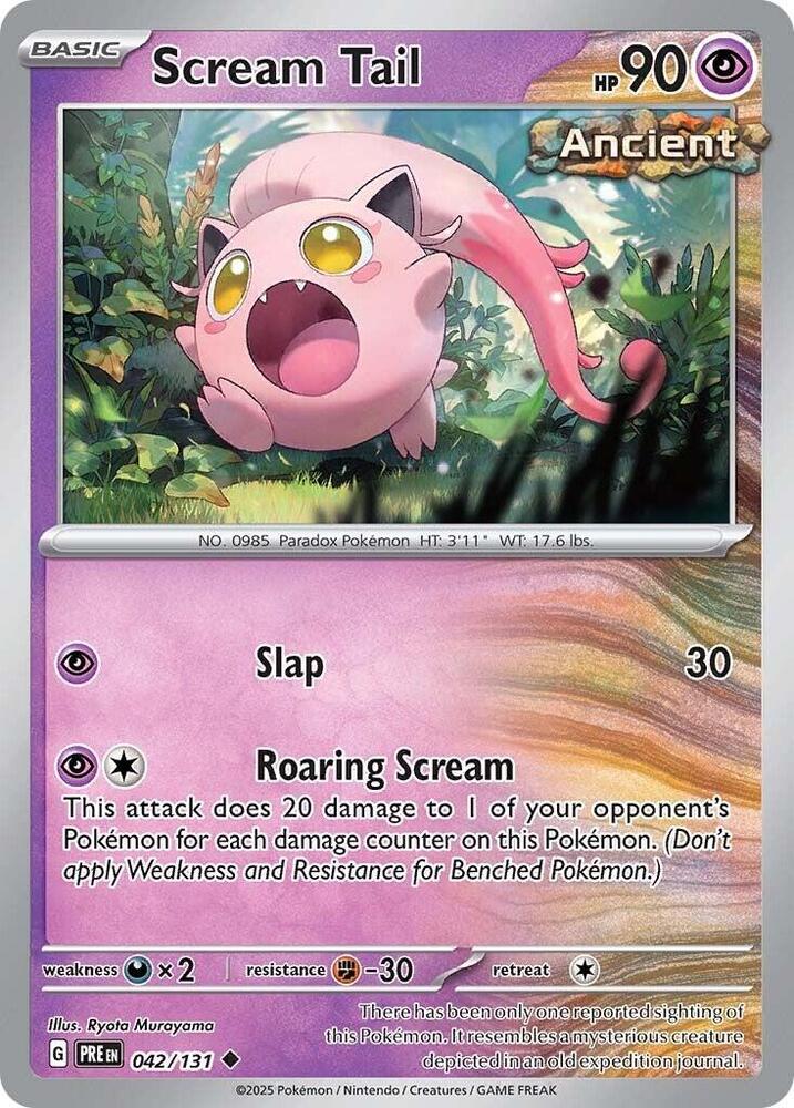 Scream Tail (042/131) [Scarlet & Violet: Prismatic Evolutions] | Card Merchant Takapuna