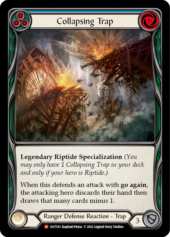 Collapsing Trap [OUT103] (Outsiders)  Rainbow Foil | Card Merchant Takapuna