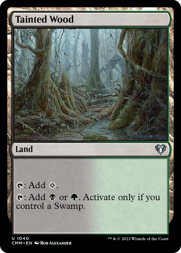 Tainted Wood [Commander Masters] | Card Merchant Takapuna