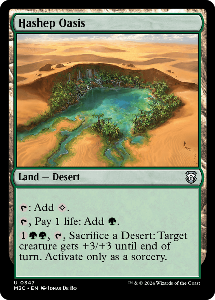 Hashep Oasis (Ripple Foil) [Modern Horizons 3 Commander] | Card Merchant Takapuna