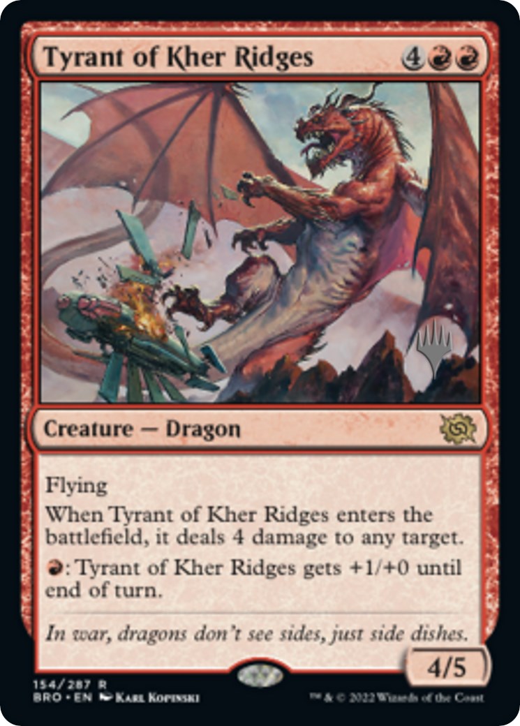 Tyrant of Kher Ridges (Promo Pack) [The Brothers' War Promos] | Card Merchant Takapuna