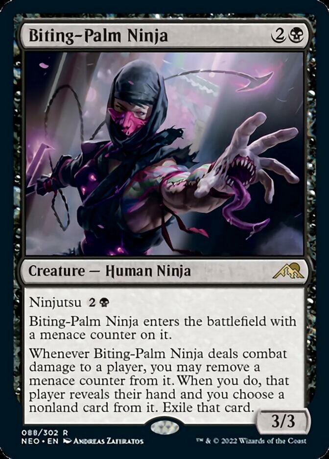 Biting-Palm Ninja [Kamigawa: Neon Dynasty] | Card Merchant Takapuna