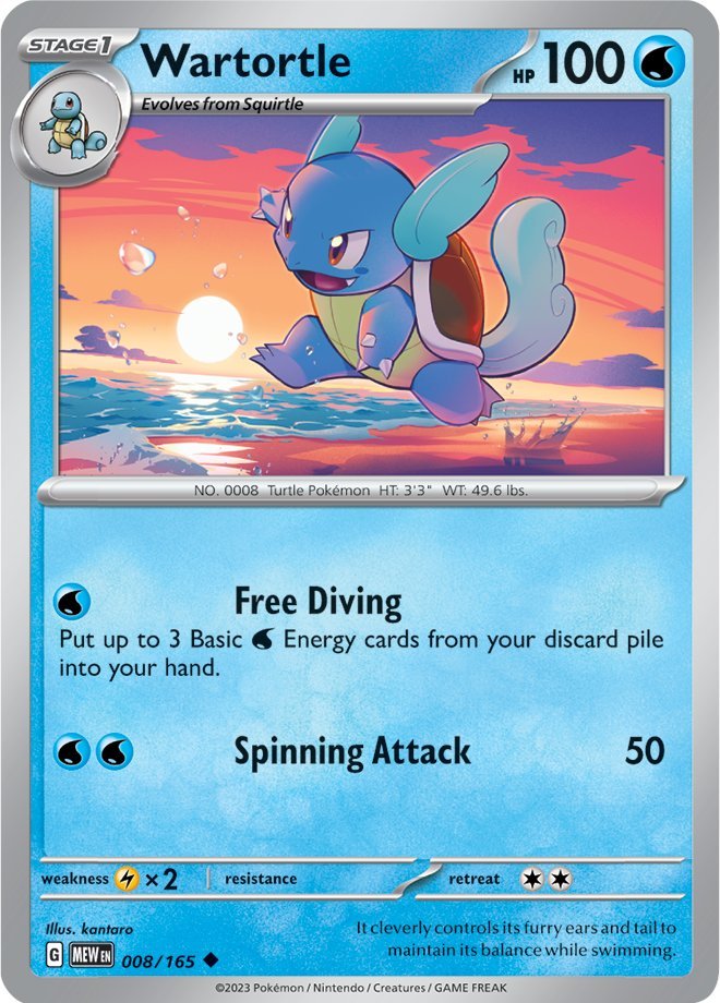 Wartortle (008/165) [Scarlet & Violet 151] | Card Merchant Takapuna