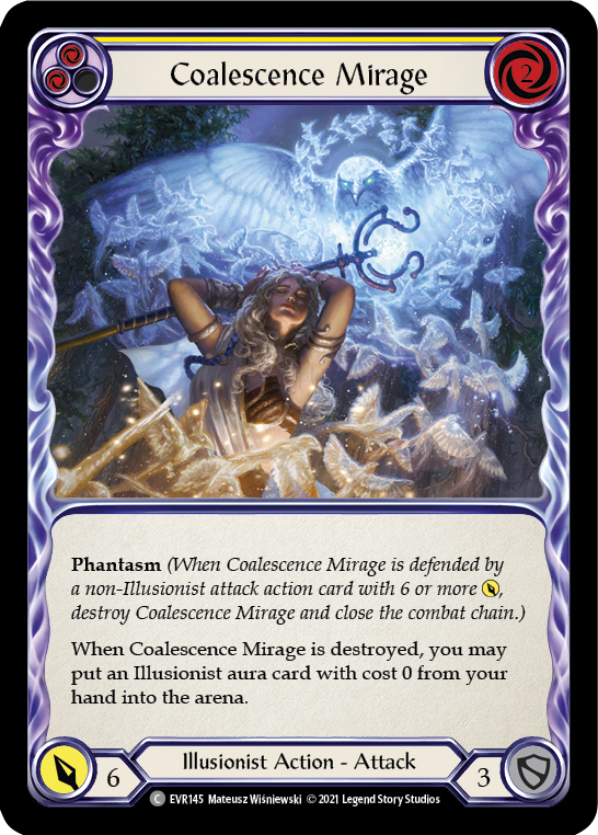 Coalescence Mirage (Yellow) [EVR145] (Everfest)  1st Edition Rainbow Foil | Card Merchant Takapuna