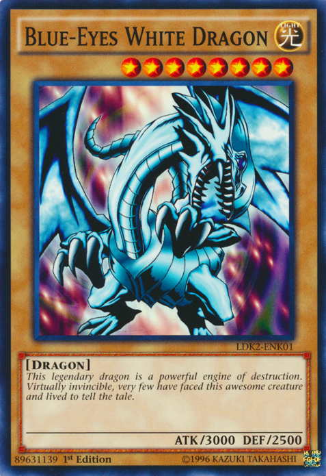 Blue-Eyes White Dragon (Version 1) [LDK2-ENK01] Common | Card Merchant Takapuna