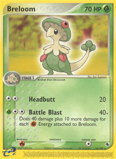 Breloom (16/109) [EX: Ruby & Sapphire] | Card Merchant Takapuna