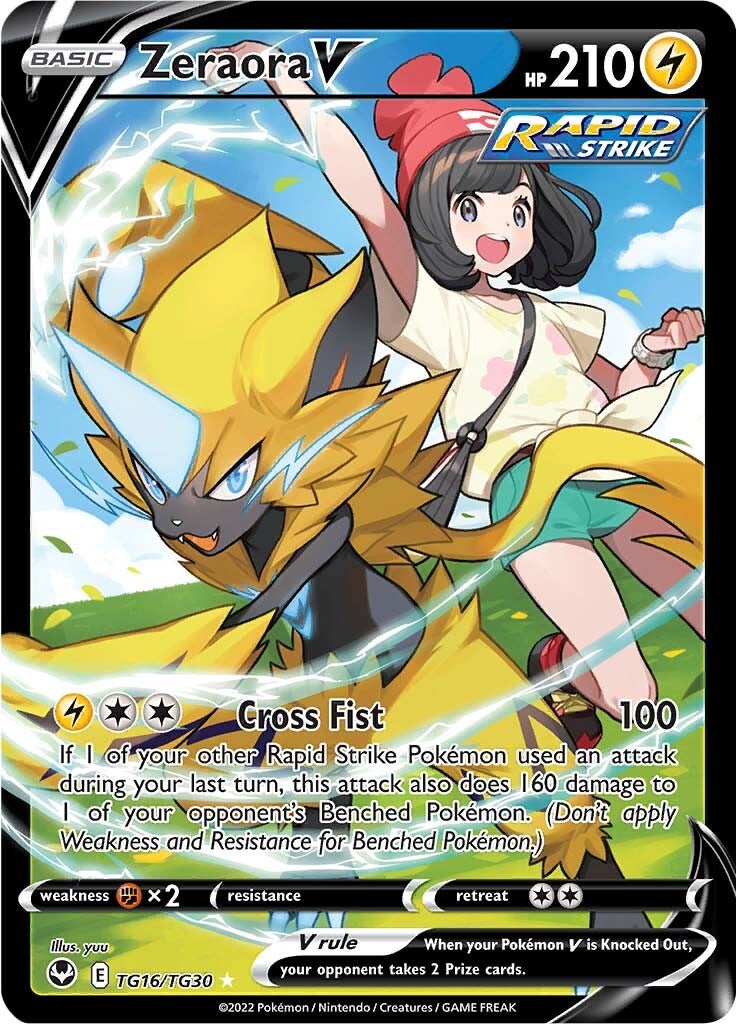 Zeraora V (TG16/TG30) [Sword & Shield: Silver Tempest] | Card Merchant Takapuna