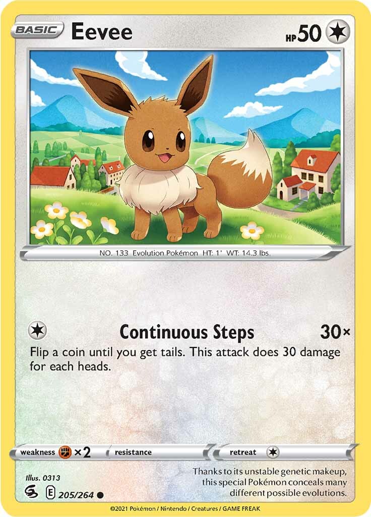 Eevee (205/264) [Sword & Shield: Fusion Strike] | Card Merchant Takapuna