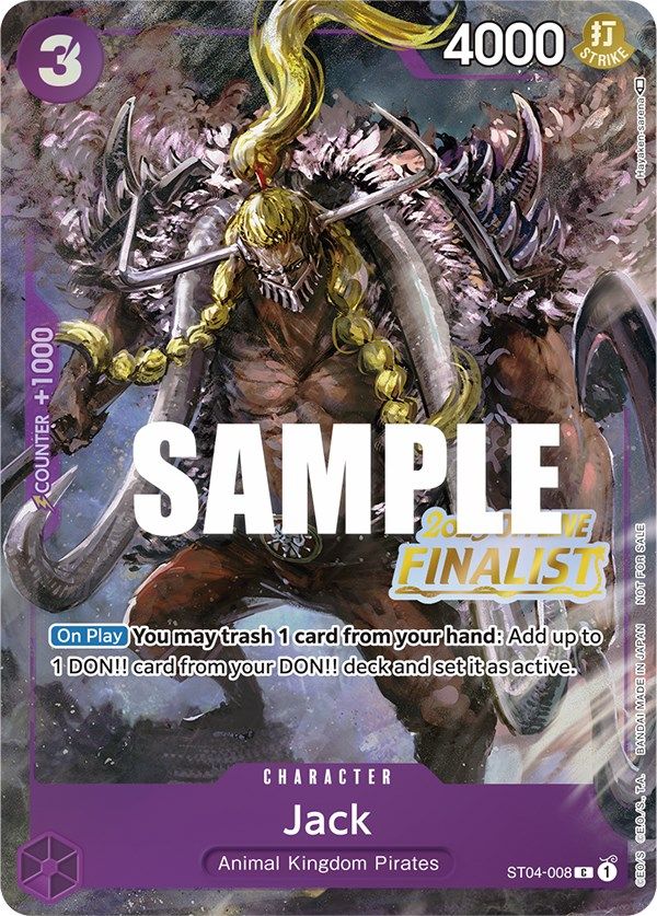 Jack (Offline Regional 2023) [Finalist] [One Piece Promotion Cards] | Card Merchant Takapuna