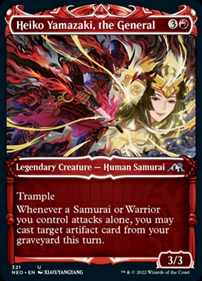 Heiko Yamazaki, the General (Showcase Samurai) [Kamigawa: Neon Dynasty] | Card Merchant Takapuna