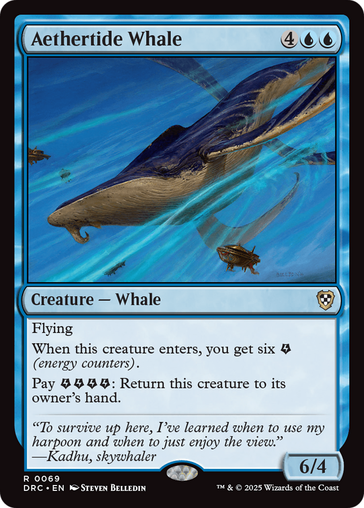 Aethertide Whale [Aetherdrift Commander] | Card Merchant Takapuna