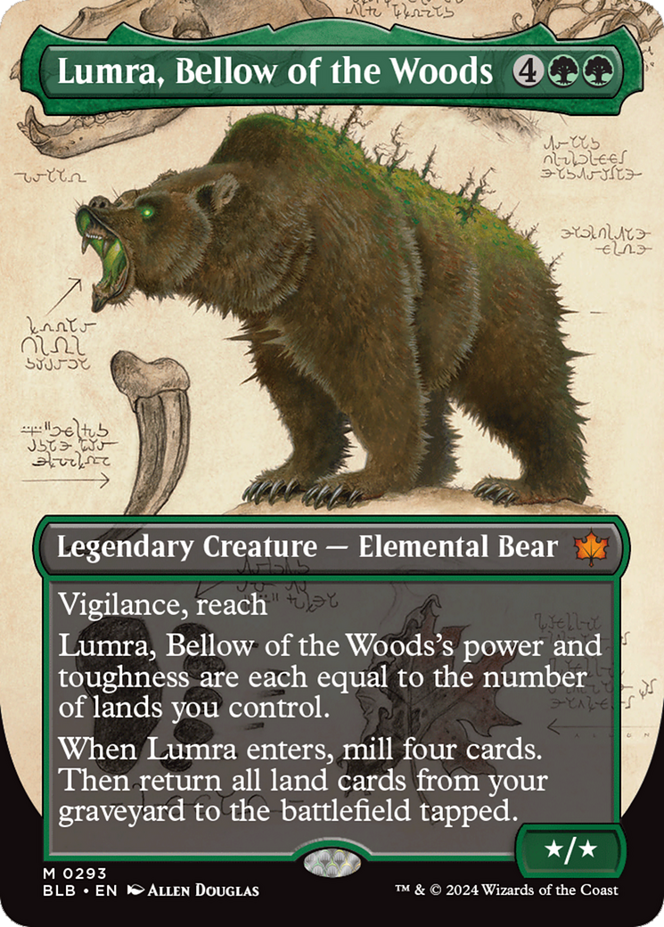 Lumra, Bellow of the Woods (Borderless) (0293) [Bloomburrow] | Card Merchant Takapuna