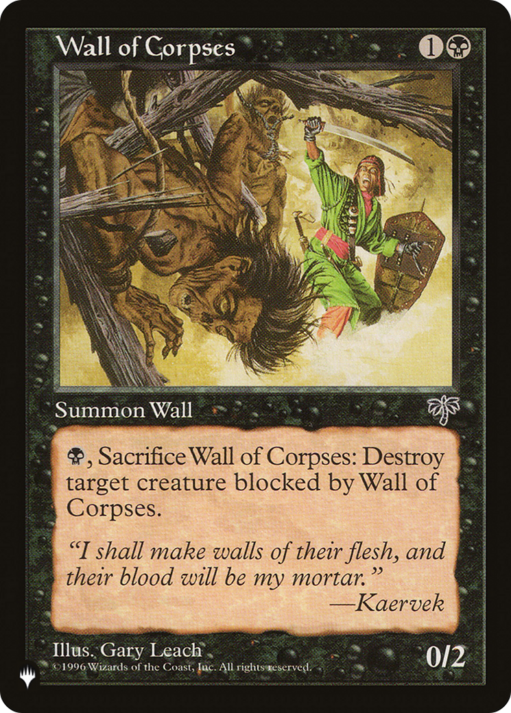 Wall of Corpses [The List] | Card Merchant Takapuna