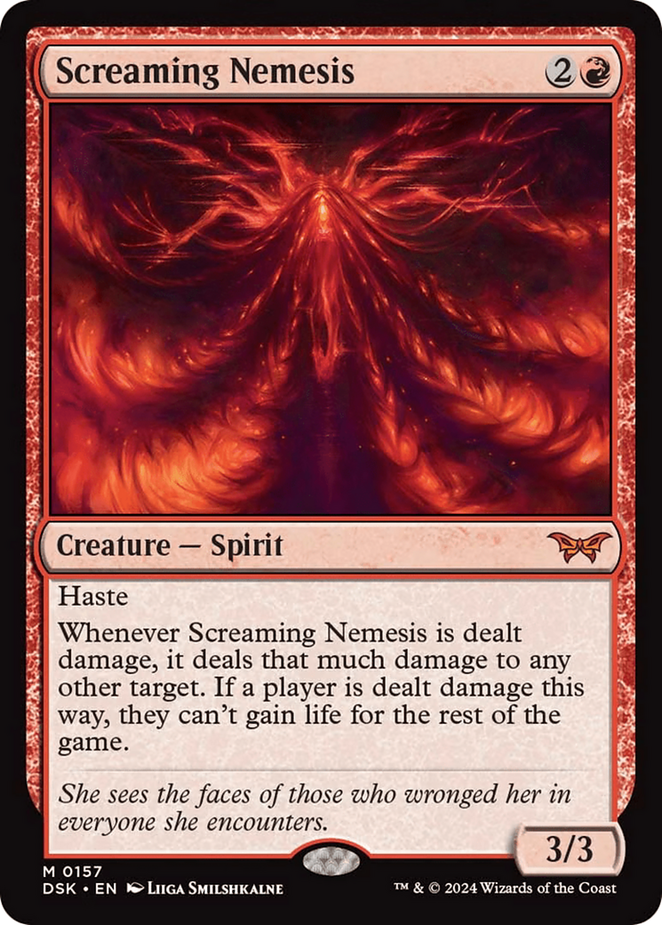 Screaming Nemesis [Duskmourn: House of Horror] | Card Merchant Takapuna