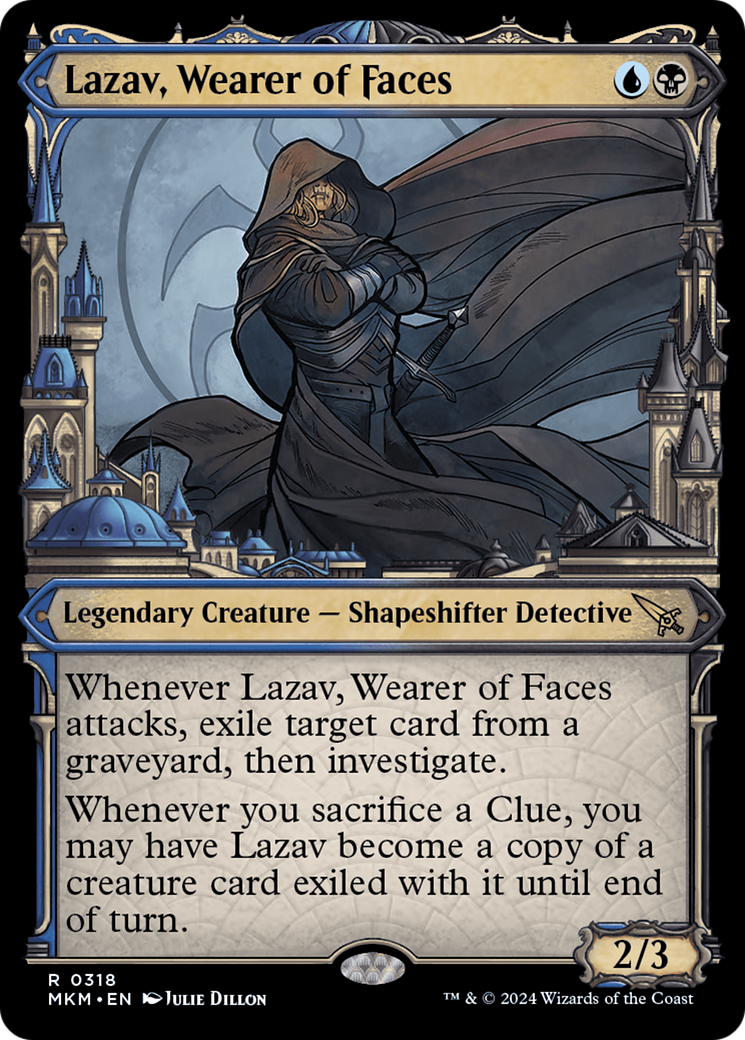 Lazav, Wearer of Faces (Showcase) (0318) [Murders at Karlov Manor] | Card Merchant Takapuna