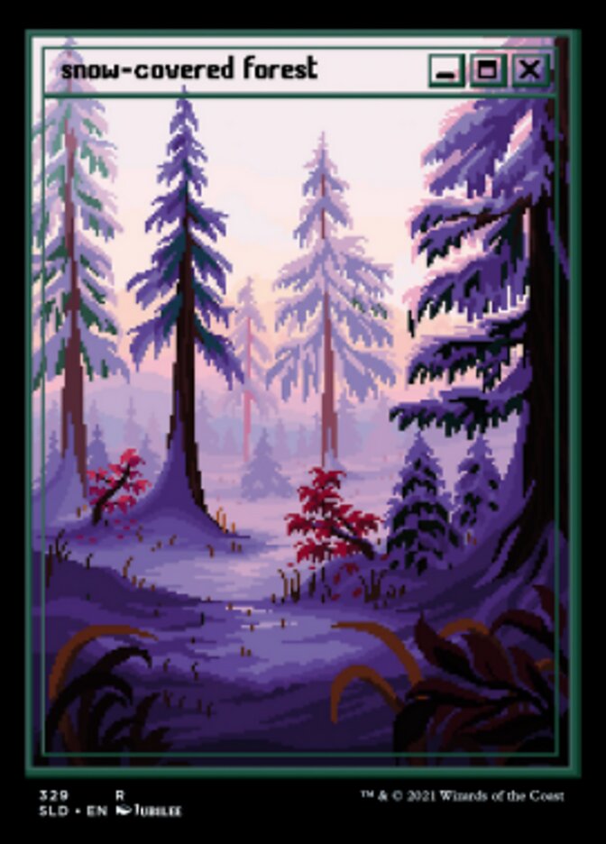 Snow-Covered Forest (Foil Etched) [Secret Lair Drop Series] | Card Merchant Takapuna