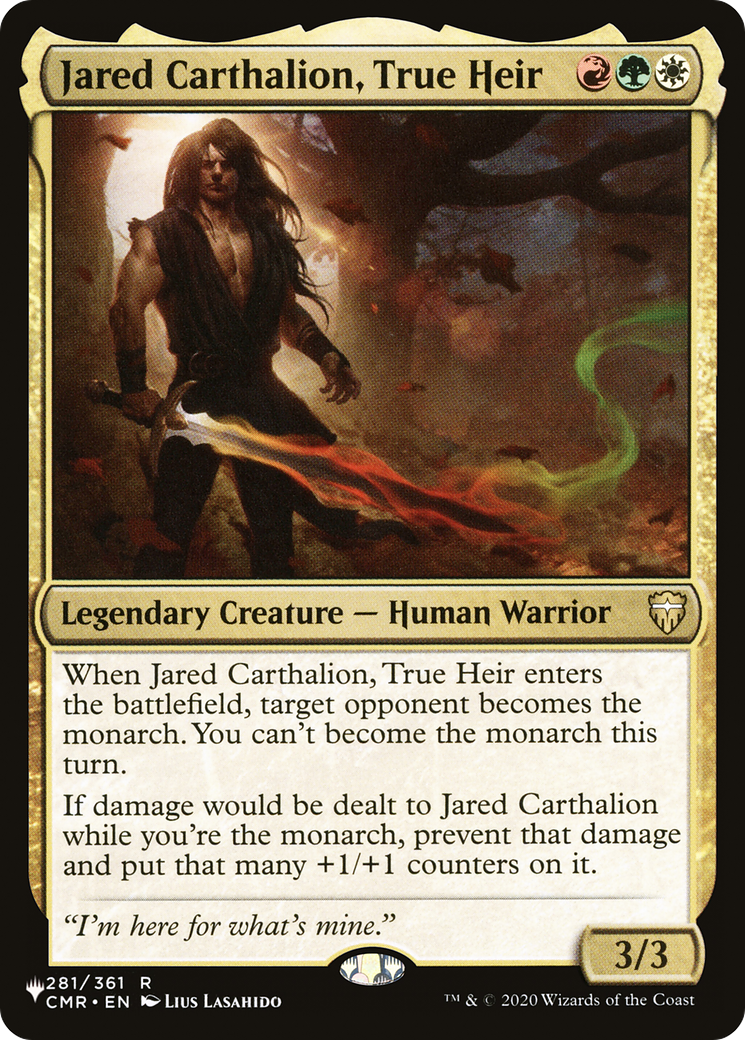 Jared Carthalion, True Heir [The List] | Card Merchant Takapuna