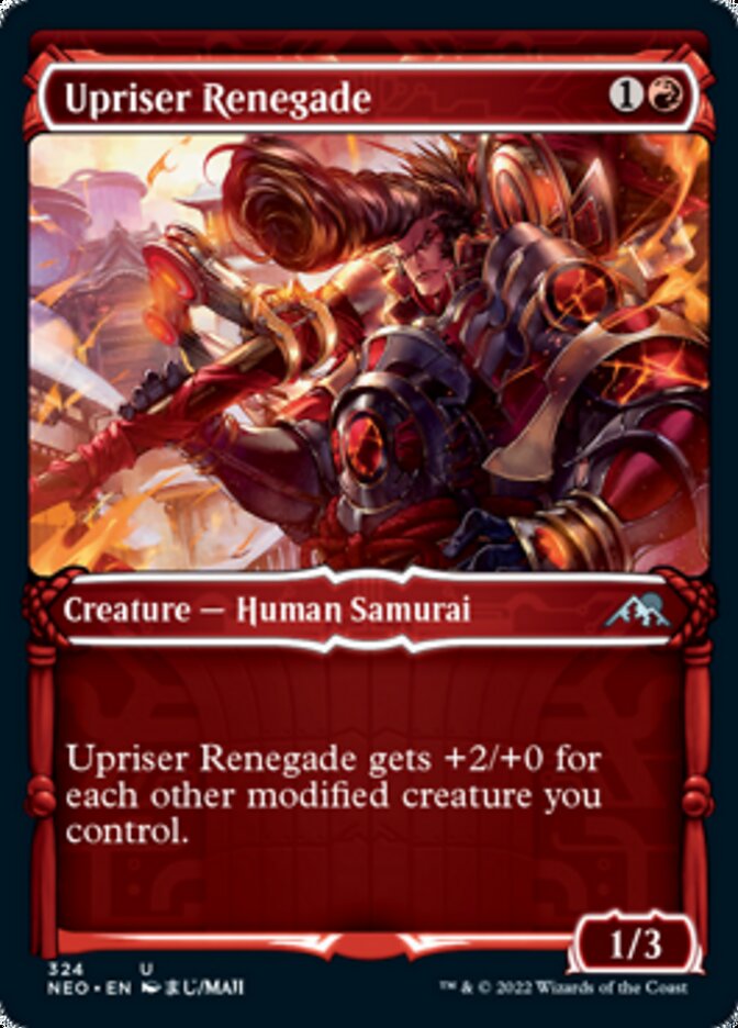 Upriser Renegade (Showcase Samurai) [Kamigawa: Neon Dynasty] | Card Merchant Takapuna