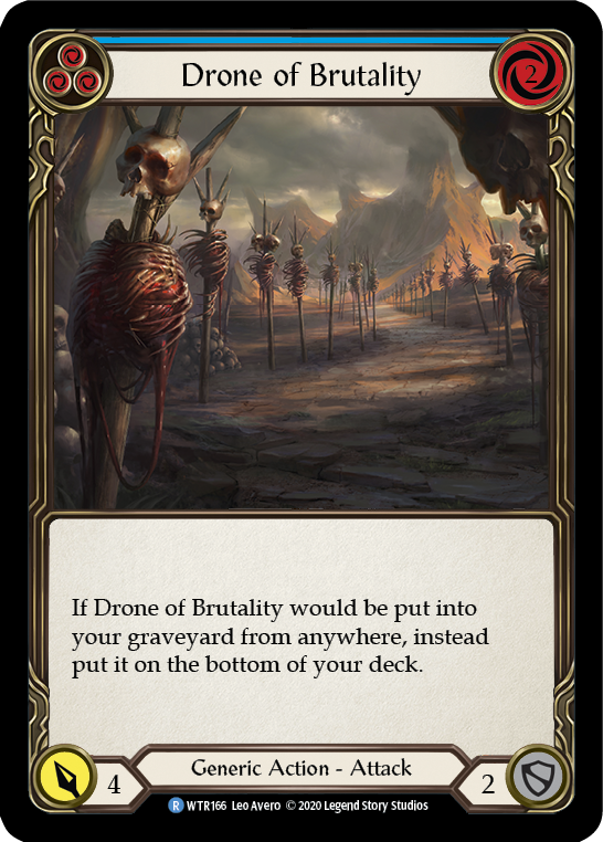 Drone of Brutality (Blue) [U-WTR166] (Welcome to Rathe Unlimited)  Unlimited Normal | Card Merchant Takapuna