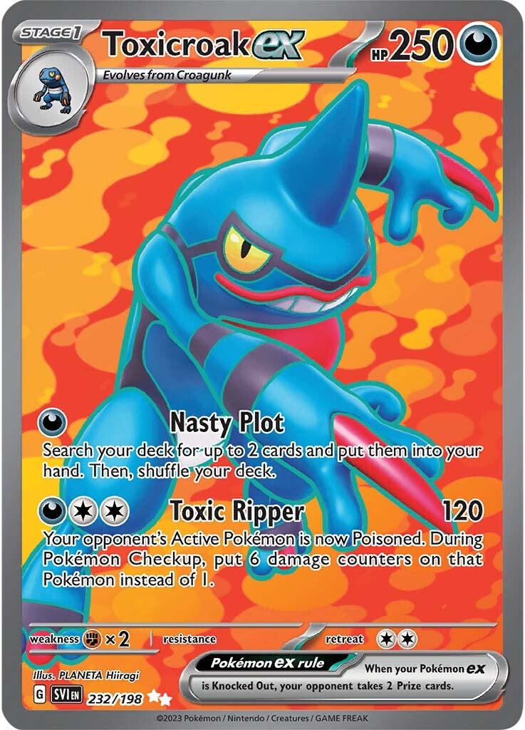 Toxicroak ex (232/198) [Scarlet & Violet: Base Set] | Card Merchant Takapuna