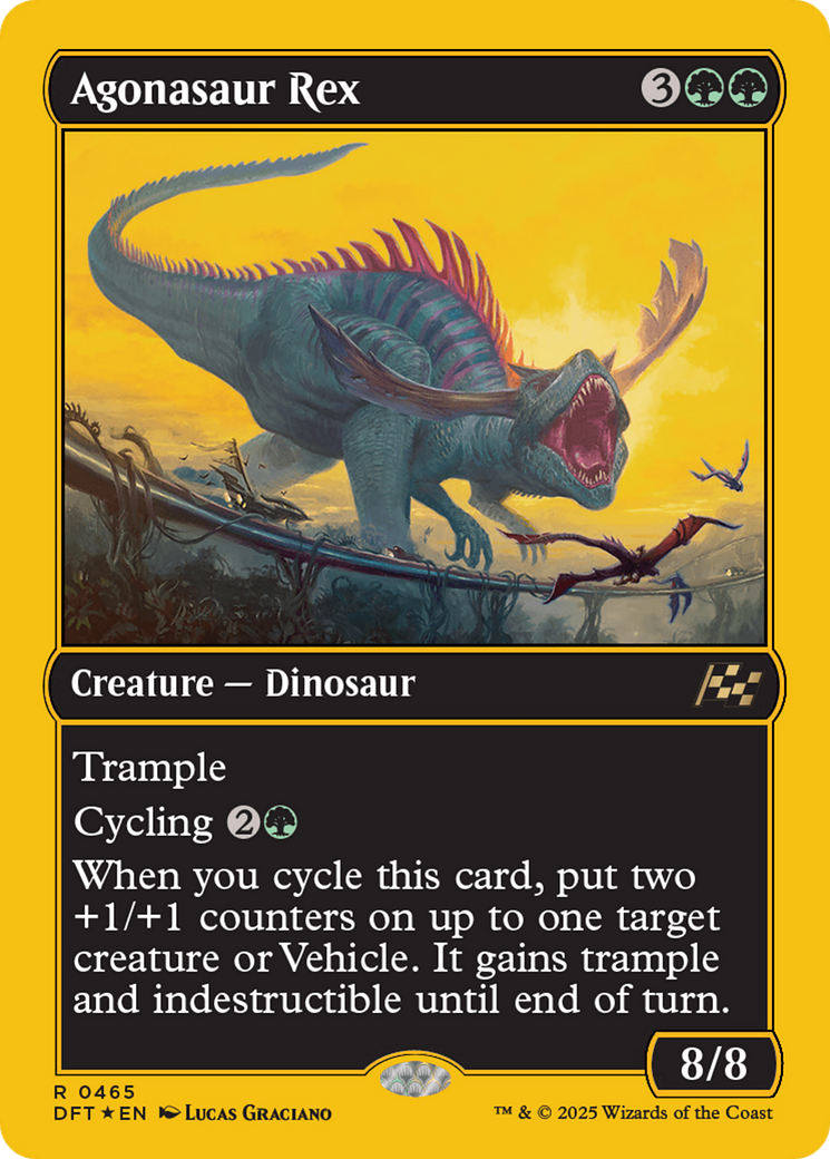 Agonasaur Rex (First-Place Foil) [Aetherdrift] | Card Merchant Takapuna