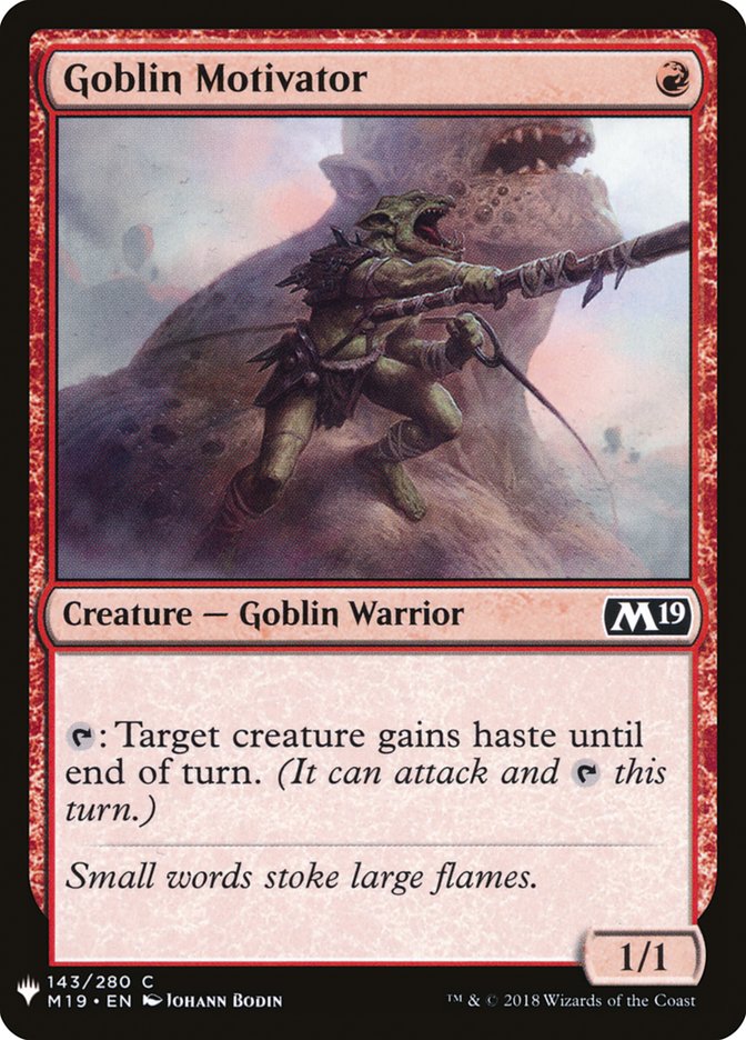 Goblin Motivator [Mystery Booster] | Card Merchant Takapuna