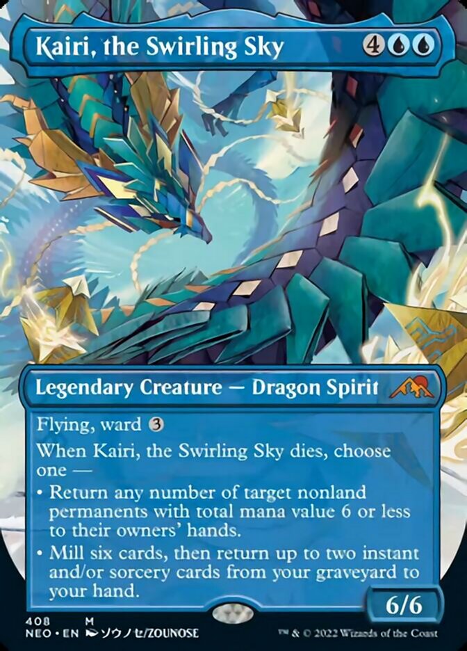 Kairi, the Swirling Sky (Borderless Alternate Art) [Kamigawa: Neon Dynasty] | Card Merchant Takapuna