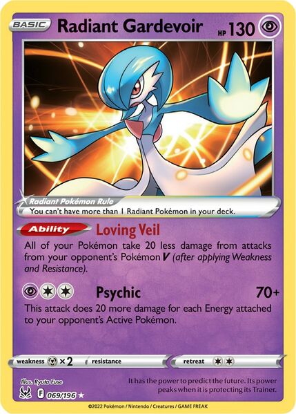 Radiant Gardevoir (069/196) [Prize Pack Series Three] | Card Merchant Takapuna