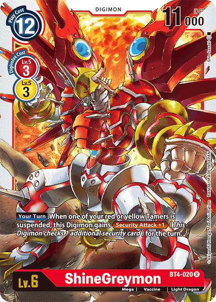 ShineGreymon [BT4-020] [Great Legend] | Card Merchant Takapuna