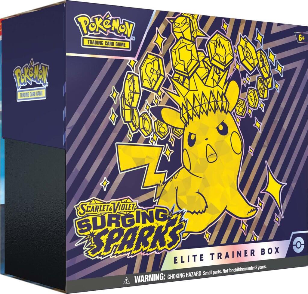 PKM Elite Trainer Box - Surging Sparks | Card Merchant Takapuna