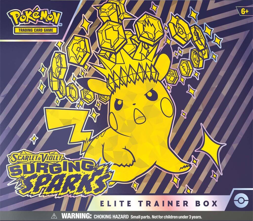 PKM Elite Trainer Box - Surging Sparks | Card Merchant Takapuna