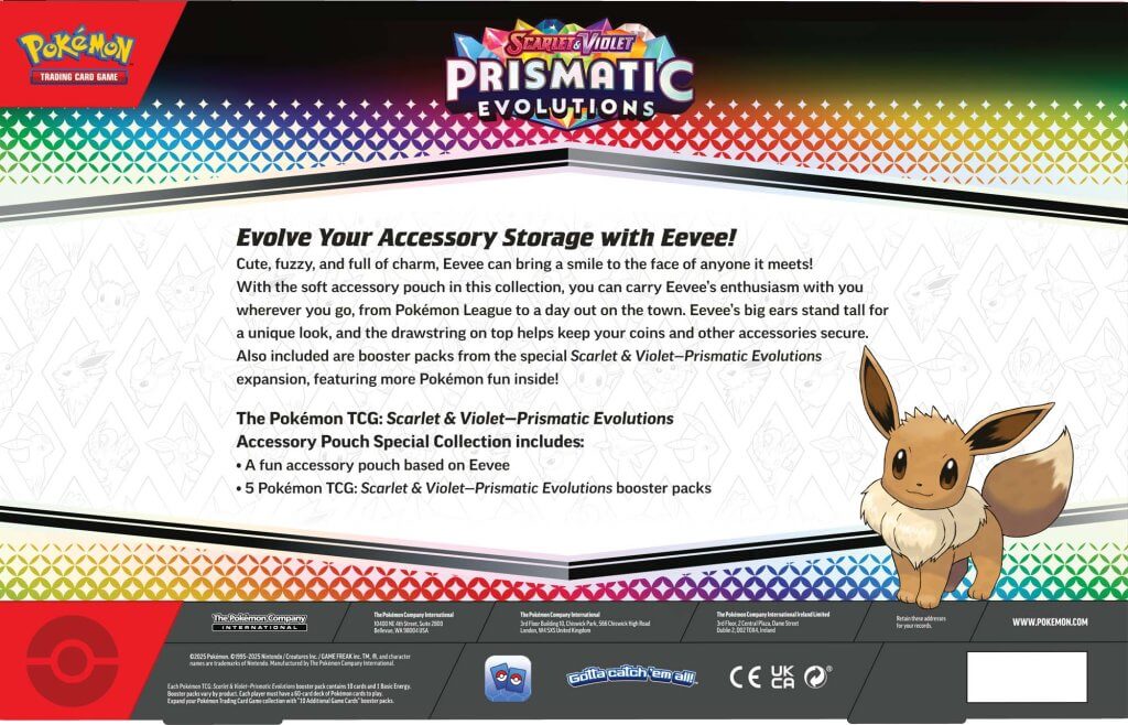 **PRE-ORDER** Pokemon Accessory Pouch - S&V Prismatic Evolutions | Card Merchant Takapuna