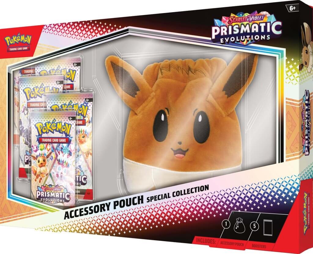 **PRE-ORDER** Pokemon Accessory Pouch - S&V Prismatic Evolutions | Card Merchant Takapuna