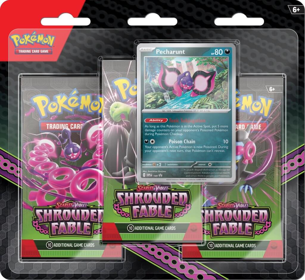 PKM S&V Shrouded Fable - 3 Pack Blister | Card Merchant Takapuna